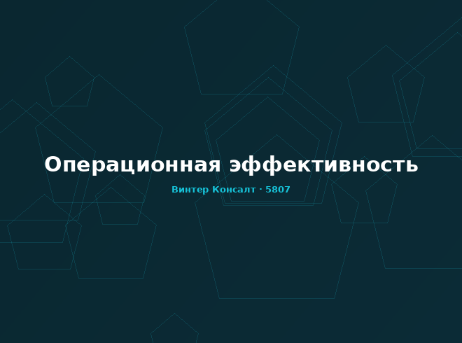 Операционная эффективность
